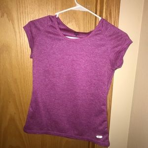 Purple running shirt